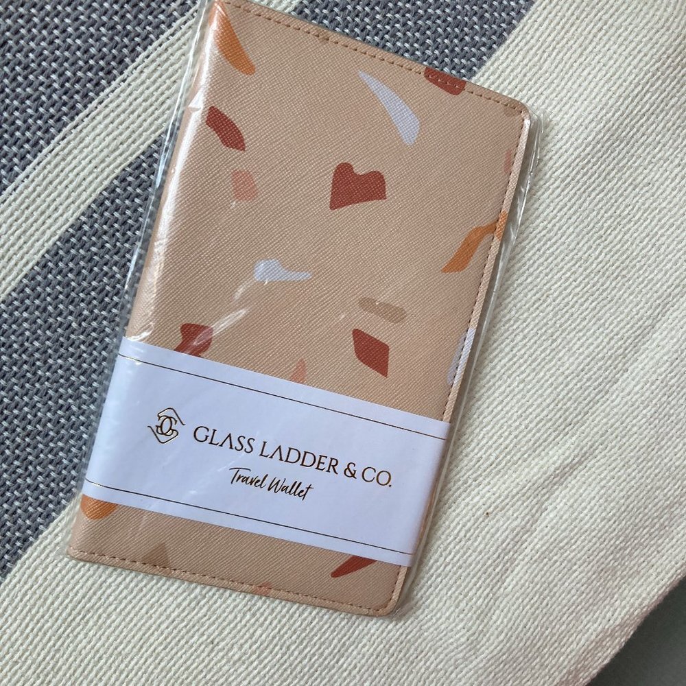 NEW Glass Ladder & Co Travel Wallet Vegan Leather Passport Holder